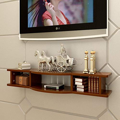 An der Wand montierte Schwimmerhalterung/Halterung/Halterung für WLAN-Router TV-Box Set-Top-Box Lautsprecher-Streaming-Gerät Spielekonsole Wandhalterung (Farbe: B, Größe: 120 cm)