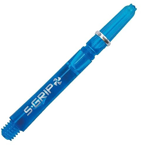 Harrows Supergrip Spin Schäfte von Thor-Sports mit 360 Grad rotierendem Top S-Grip 2BA Gewinde (Medium, Aqua)