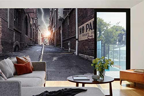 Vlies Fototapete ALTE GASSE 375 x 250 cm (inkl. Kleister) - Vlies Tapete, Wandtapete, Wandbilder - Tapete für Wohnzimmer Schlafzimmer, Büro, Küche - Montagefertig