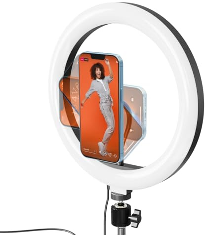 Aro de Luz Selfie con Trípode y Mando Celly CLICKGHOSTUSBBK