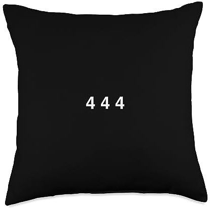 Angel Numbers 444 Protection Spiritual Guide Manifesting Throw Pillow