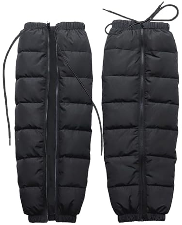AYKHDS Calentadores de piernas térmicos para ciclismo, calentadores de piernas con cremallera, rodilleras térmicas impermeables para invierno, protectores de piernas de motocicleta para niñas y niños,
