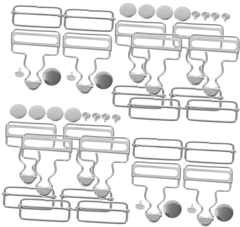 HAPINARY 12sätze Multifunktions-metall-buckles Für Overalls Wiederverwendbare Hosenträgerclips Für Jeans Und Latzhosen Einfache Handhabung Und Anpassung