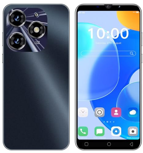 McMgc Spark10Pro Téléphone Portable, 5.0 Pouces IPS Écran 16GB ROM 128GB Extensible, Android 9.0 Dual SIM Dual Camera Téléphone 3G Pas Cher (Spark 10Pro-Black)