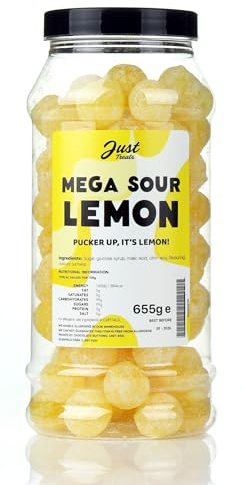 Just Treats Mega Sour Lemon Gift Jar