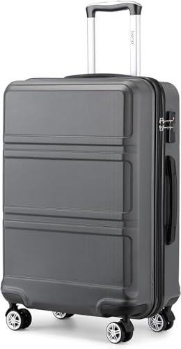 Kono Valise Grande Légère en ABS+PC Trolley de Voyage avec Serrure TSA | Valise Grande 75m - Robuste Et Légère, Supporte Les Impacts En Transit, Parfaite Pour Séjours De 7 À 10 Jours.