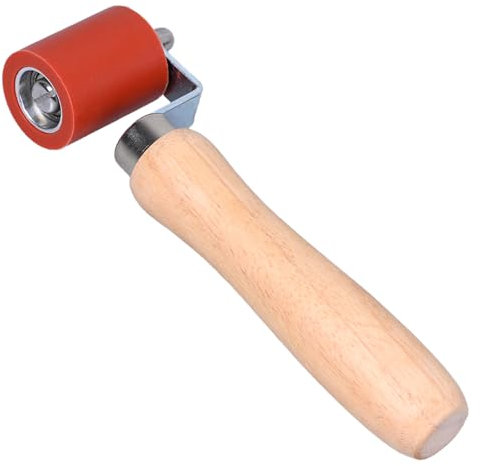 Rullo pressore OWLMATE, rullo in gomma, strumento per saldare coperture in PVC, rullo aggraffatore 40 mm, rullo aggraffatore carta da parati rossa per bordare i bordi dei teloni in PVC