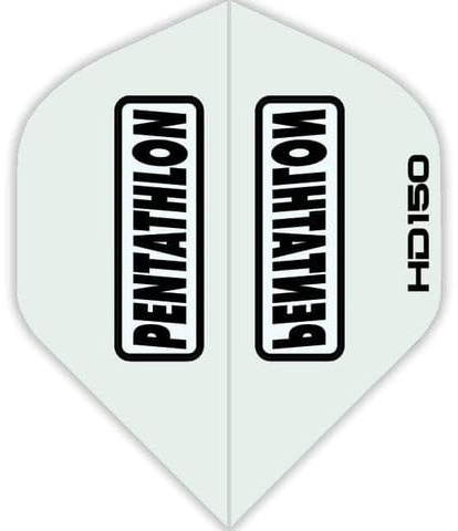 Pentathlon HD150 Dartflights von Thor-Sports HD 150 Dart Flights (White, 1 Set (3 Stück))