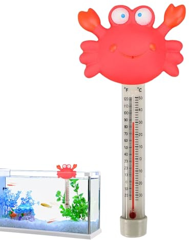 Termómetro Para Piscina - Termómetro Flotante Con Cuerda Y Diseño De Animales | Accesorio Para Medir Agua En Spas Piscinas Bañeras Acuarios Y Balnearios