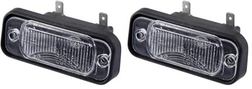 Hella 2KA 005 049-011 Kennzeichenleuchte - Kennzeichenbeleuchtung - Anhänger - Halogen - 24V - Einbau - ECE - links/rechts (Packung mit 2)