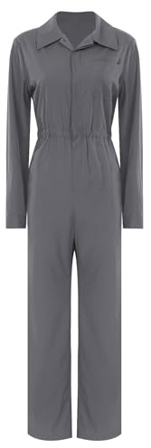 Monduelle dam arbetsoverall skyddsoverall blåman overall jumpsuit coverall verkstad arbetsoverall mekaniker arbetskläder, GRÅ, S