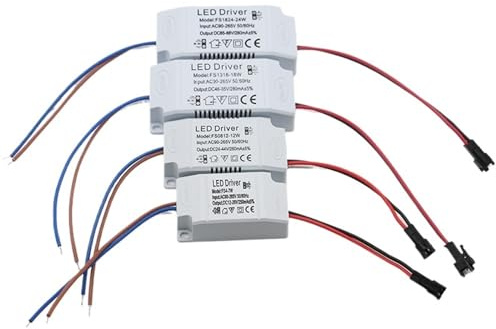 Fuente de alimentación 1-3W 4-7W 8-12W 13-18W 18-24W 260mA Adaptador de controlador con enchufe SM AC90-265V iluminación for panel de luz LED(18-24W)