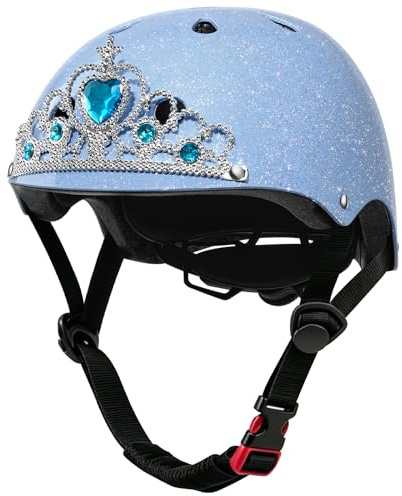 Odoland Casco de Bicicleta para Niños y Niñas de 2 a 8 Años Casco Ajustable y Ligero Recomendado de 48 a 55 cm para Ciclismo Monopatín Patinaje Múltiples Deportes