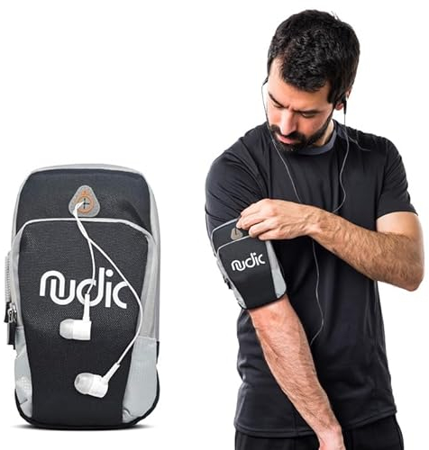 Running Armband Phone Holder for Gym, Running & Outdoor Sports – Lightweight, Waterproof & Adjustable Pouch for iPhone 15/14/13/12/11/X/Pro & Samsung Galaxy – Secure Fit for Phones Up to 6.9 Inches