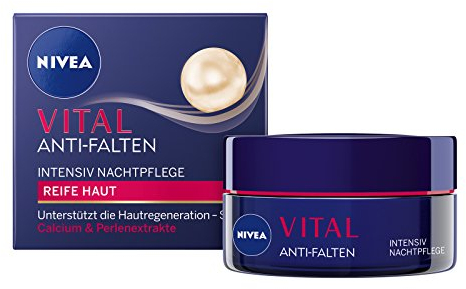 NIVEA Anti-Falten Regenerierende Nachtpflege, 50 ml Tiegel, Vital