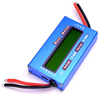 ARCELI Contrôleur de tension de batterie de balance d'équilibre d'affichage à cristaux liquides Digital d'analyseur de puissance de CC 60V / 100A Watt de voltmètre