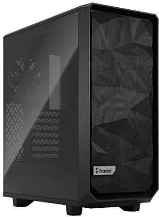 Fractal Design Meshify 2 Compact Black ATX Flexible High-Airflow Light Tinted Tempered Glass Window Mid Tower Computer Case