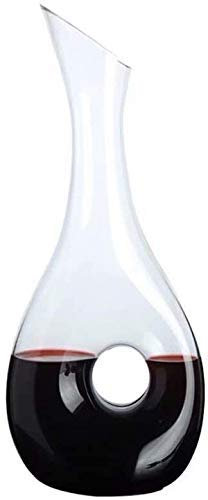 Decanter set Wine Decanter Crystal Wine Decanter Fast Decanter Small Wine Jug Wine Cellar Crystal Decanter Set - 100% Hand Blown Lead-free Crystal Glass Red Wine Carafe Wine Gifts Wine Accessories 1.2
