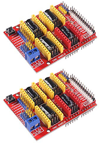 ALMOCN 2 Stück 3D-Drucker CNC Drive A4988 V3 Engraver Drive Shield Expansion Board für Arduino 3D-Drucker