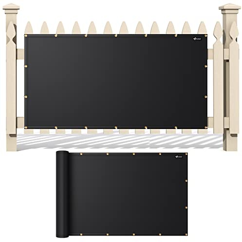 FLASLD Bouclier thermique ignifuge et écran de protection pour garde-corps de terrasse, barrière de barbecue et cheminée