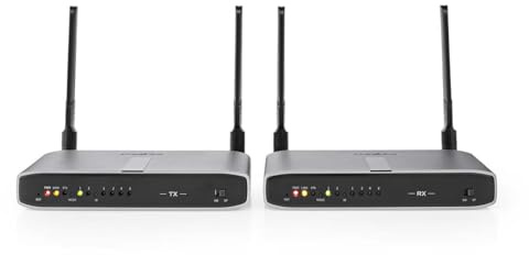 Nedis Wireless HDMI ™ Übertrager | WLAN | 5.15-5.85 MHz | 100.0 m (Sichtlinie) | Maximale Auflösung: Full HD 1080p | 6.75 Gbps | IR-Rücksendefunktion | ABS | Anthrazit