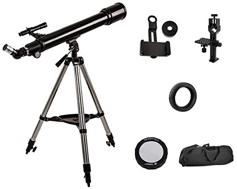 Teleskop für Kinder Teleskope für Erwachsene Astro-Teleskop, Stargazing Deep-Sky High-Definition Einstiegsmodell für Kinder mit doppeltem Verwendungszweck, mit Stativ, Sucher, Nebelfilter, Teleskope