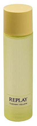 Replay - Earth Made by Tuscany Yellow Eau de Toilette per il corpo - Profumo Unisex, Vegano, Fresco ed Energizzante, Fragranza Legnosa-Ambrata. Flacone da 200 Ml
