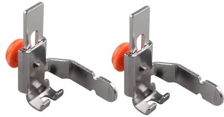 Jopto 2 Stücke Einstellbare Reißverschluss Nähfuß Einseitige Fuß Kompatibel mit den Meisten Nähmaschinen mit Niedrigem Schaft Brother Singer Janome Toyota Bernina Babylock Elna Viking Pfaff