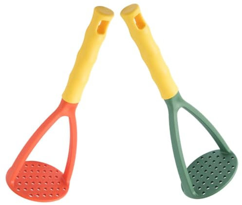 TOPBATHY 2pcs Manual Potato Masher Ergonomic Kitchen Utensil for Smooth Puree Mashing Versatile Food Tool for Potatoes More Material Easy to Use Cooking