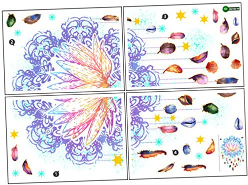 Cabilock 1 Satz Mandala-Wandaufkleber Mandala-Wandtattoo Yoga-Meditationsdekoration Hintergrund Wohnkultur selbstklebende Mandala-Aufkleber Mandala Blumen Wandtattoos Lotus Fenster Klebrig