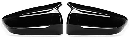 WEINUANXIN Rückspiegel Spiegelkappen Für B&MW G20 G30 2019-2022 Neue 2X Auto Seite Rückspiegel Abdeckkappe Spiegel Shell Case Trim M Stil Rückspiegel Kappe Abdeckung(Glossy Black)