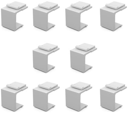 oniroview Tappo di Chiusura Keystone Copri Presa Antipolvere per Modulo Keystone RJ45, KIT da 10 pezzi, Bianco