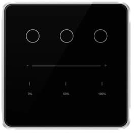 Smart Light Dimmer Switch, 3 Gang, Works with Alexa, Google Home, Tuya App, Neutral Wire Required, Tuya Zigbee Hub Required (Black)