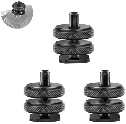 3 Piezas Adaptador Zapata Camara,Adaptador De Zapata Caliente Para Cámara,Adaptador Zapata Flash Tripode,Adaptador Zapata,Adaptador Zapata Flash,Adaptador Zapata Caliente,Adaptador De Zapata Caliente