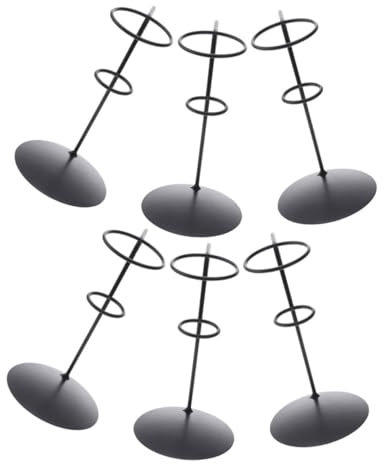 Alipis 6pcs Iron Art Ice Cream Stand Desktop Cone Holder Display Ice Holder for Party Home Cafe Egg Cone Cram Stand