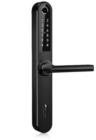BoT by BlueRoad H1 Elektronisches - Schwarz 92 mm | 8 Entsperrmethoden inklusive Fingerabdruck, PIN, RFID und Smartphone; Fernzugang und Zutrittsverwaltung über TTLock-App