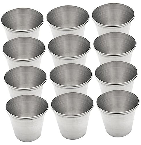 SHOWERORO 18stücke Teiliges Aus Unzerbrechlichen Edelstahl-pintbechern Metall-trinkgläser Für Camping Partys Und Täglichen Gebrauch