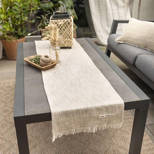 FRANK FLECHTWAREN Tischläufer Home Essentials, 100% Baumwolle 40 x 150 cm