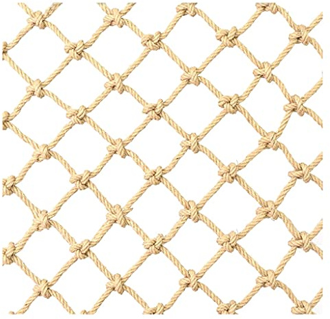 Kindergarten Geländer Sicherheitsnetz Hanf Schutznetz Kinder Fall Safety Net Hanf-Seil-Kletternetz Isolation Netz Indoor Outdoor(3x3m)