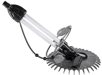 HST Poolsauger Poolreiniger Bodensauger Schwimmbadreiniger Set mit 10 Meter Schlauch Automatik Poolbodenreiniger, Adapter für Skimmer Anschluss Pool Zubehör