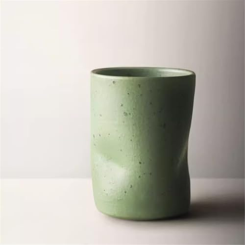 WGQDQDBY Retro Mug Japanese Ceramic Tea Coffee Cup Green