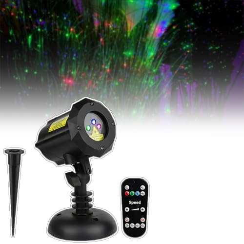 PxkVrin Luces láser navideñas para Exteriores, Luces de jardín de luciérnaga, IP65 a Prueba de Agua, para el hogar, para Halloween, Navidad, hogar, Fiesta, decoración de jardín.