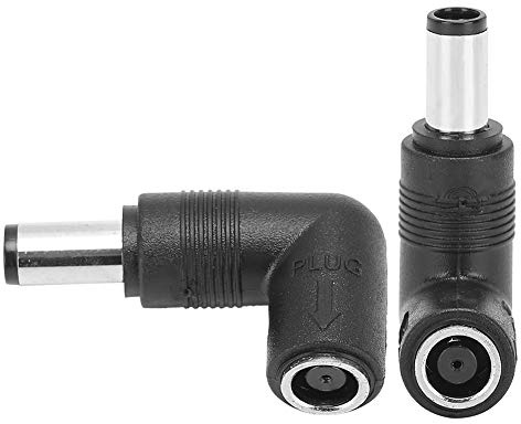 RASTKY Adattatore da Femmina a Maschio da 7,4x5,0mm a 7,4x5,0mm 2 Pezzi/Spina di Conversione Alimentazione da Dritto a Gomito, Convertitore Connettore con Punta a Gomito da 7450 Femmina a 7450