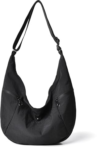 Kommodum - Borsa Mezzaluna Grande, Moon Bag a Tracolla Regolabile Unisex, Borsa Stile casual a Forma di Luna, Messenger Crossbody per Uomo Donna Km45 | Borsa Mezzaluna