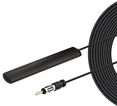 Bingfu Car Stereo FM AM Radio Antenna Car Adhesive Mount Hidden Patch Antenna for Vehicle Truck SUV Stereo in Dash Head Unit CD Media Receiver Player Audio HD Radio Tuner Amplifier