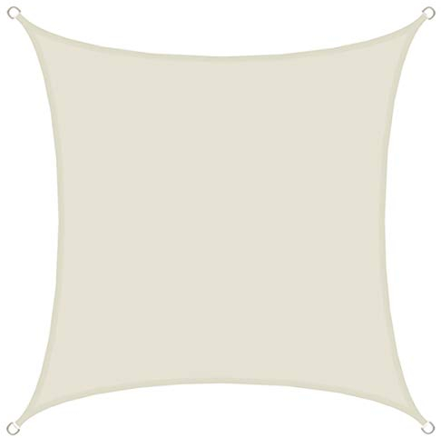 AMANKA UPF50+ Tenda da Sole UV - 2x2 m Quadrato Poliestere Idrorepellente - Vela Protezione Solare