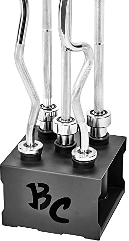 Bad Company Hantelstangen-Ständer I Bodenständer für Langhantel-, SZ-, Curl- sowie Trizepsstangen für 50/51 mm Hantel-Stangen