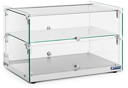 Royal Catering 50L 2-Level Cake Buffet Display Case