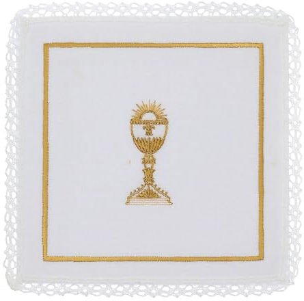 Holyart Servizio da Messa Calice Oro Lino Cotone Viscosa 4 pz
