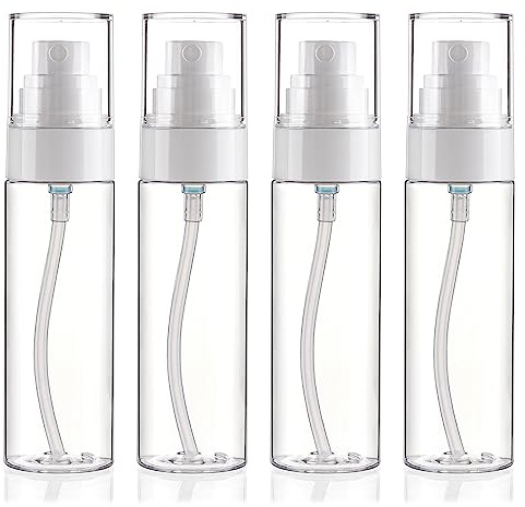 Fine Mist Spray Bottle Plastic Spray Bottles 3.4oz/100ml 2Pack Makeup Setting Spray Bottle TSA Approved Empty Cosmetic Refillable Travel Bottle Containers Sprayer for Water,Perfume,Essential